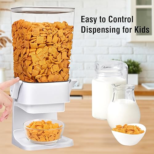 Miniatura 4 de Dispensador de cereales para encimera, 2 unidades, 5.5 L, dispensador de almacenamiento de cereales para despensa, contenedores de arroz para
