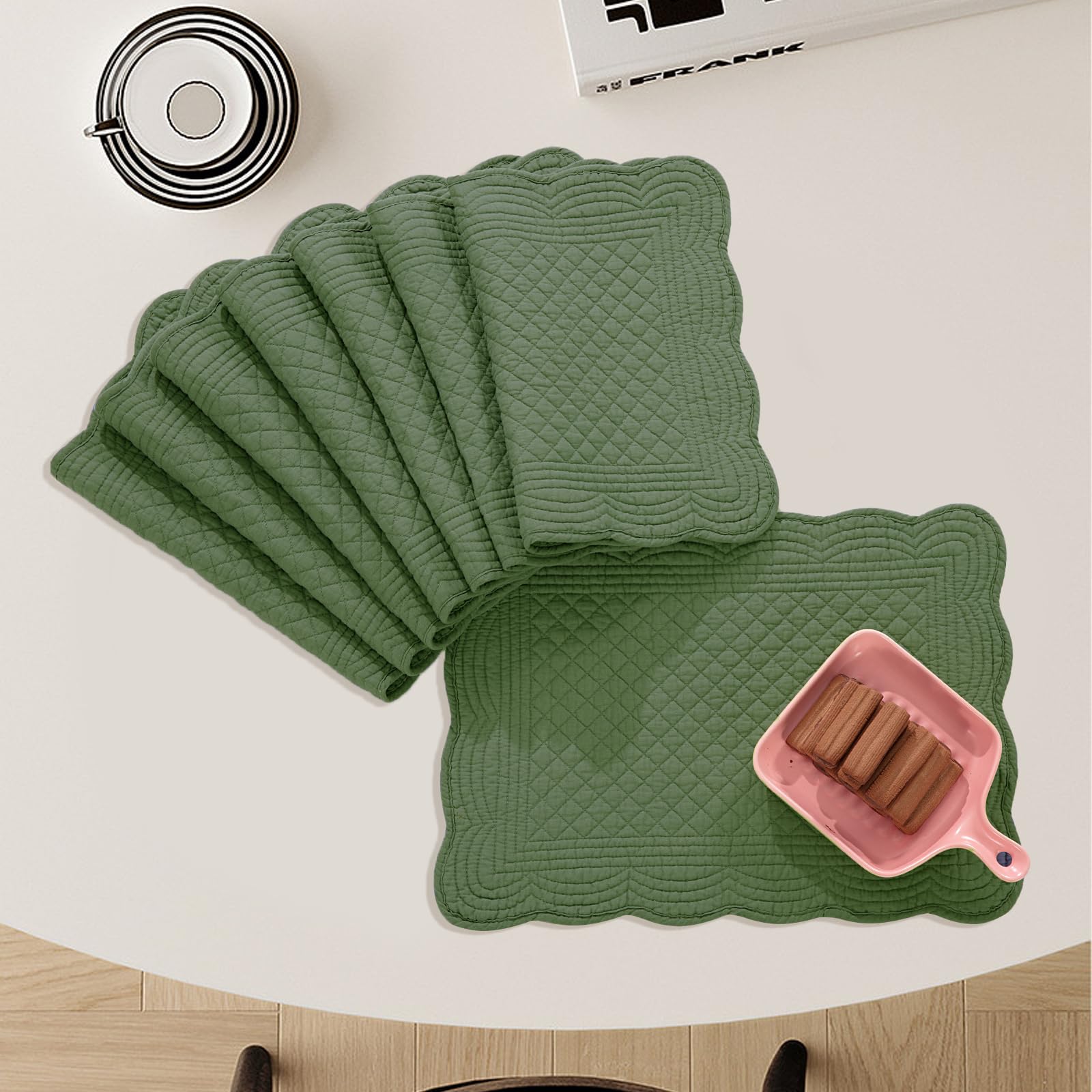 Nappe 100 % Coton Motif Floral Glacé Pour Table De Cuisine Ou De Salle