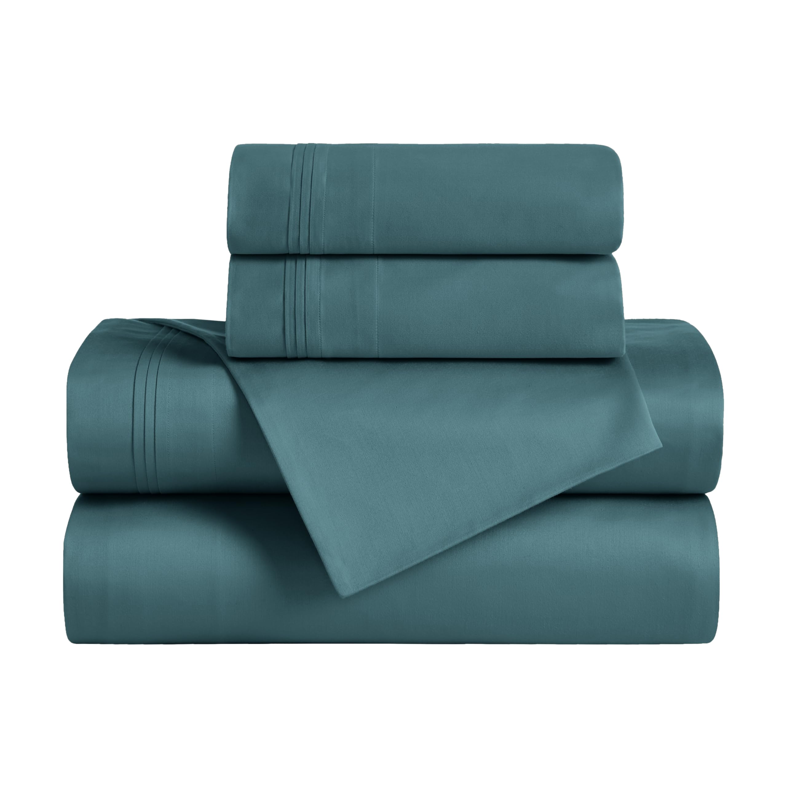 Parure de lit coton égyptien confort absolu drap housse extensible caraïbes
