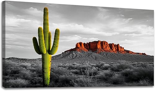 Miniatura 19 de 30"x 60" Canvas Wall Art Western Cowboy Gold Vintage Horse Southwestern Desert Framed Pictures Painting Prints Large Wall Art for Living Room