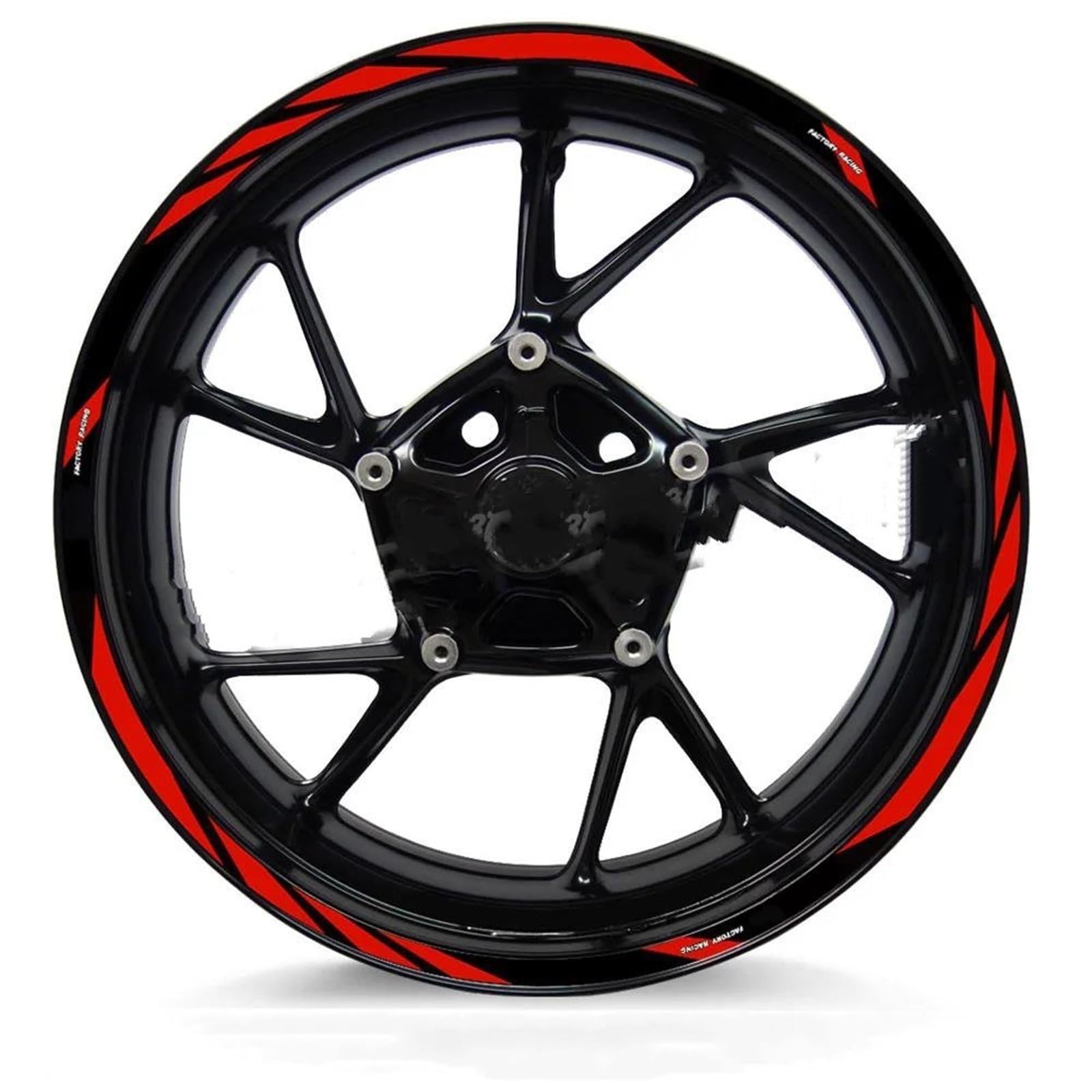 Stickers Motorcycle Wheel Stickers Reflective Decorative Rim for Tuono V4 1100 RSV4 RS150 250 660(Style 4)