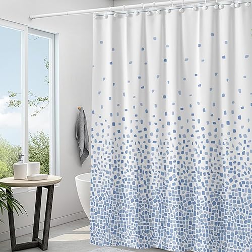 Miniatura 6 de Forro de plástico para ducha, forro de cortina de ducha de PEVA 4G de alta calidad con ojales inoxidables y 3 imanes pesados, cortinas de ducha