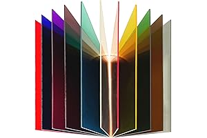 11-Pack 8x10 Inch Translucent Acrylic Sheet in Vibrant Colors