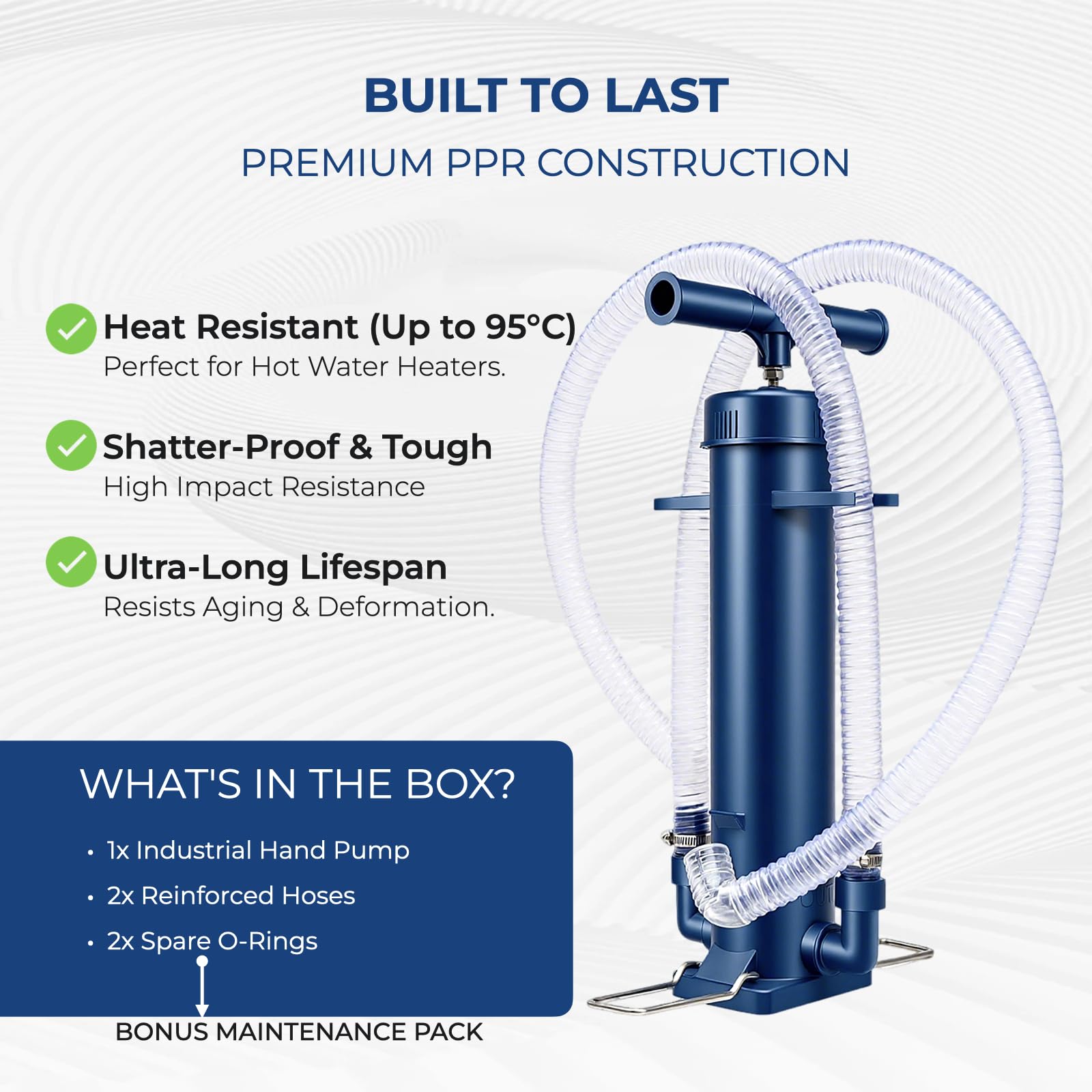 AC Drain Line Unclogger - Manual Pump Kit -7