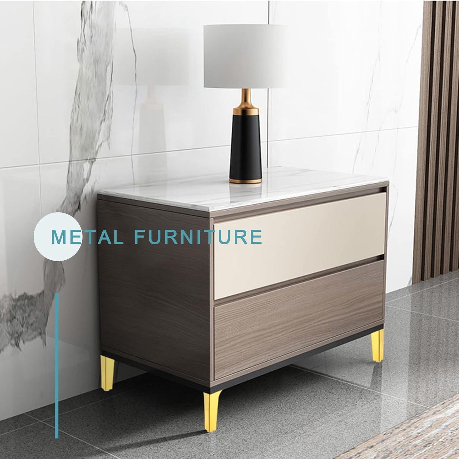 Furniture Legs,4Pcs,Stainless Steel Legs,Replacement Legs,Sofa Support Legs,Black/Gold/Silver Metal Legs,Kitchen Furniture Legs,DIY,Gold-17cm/6.7in