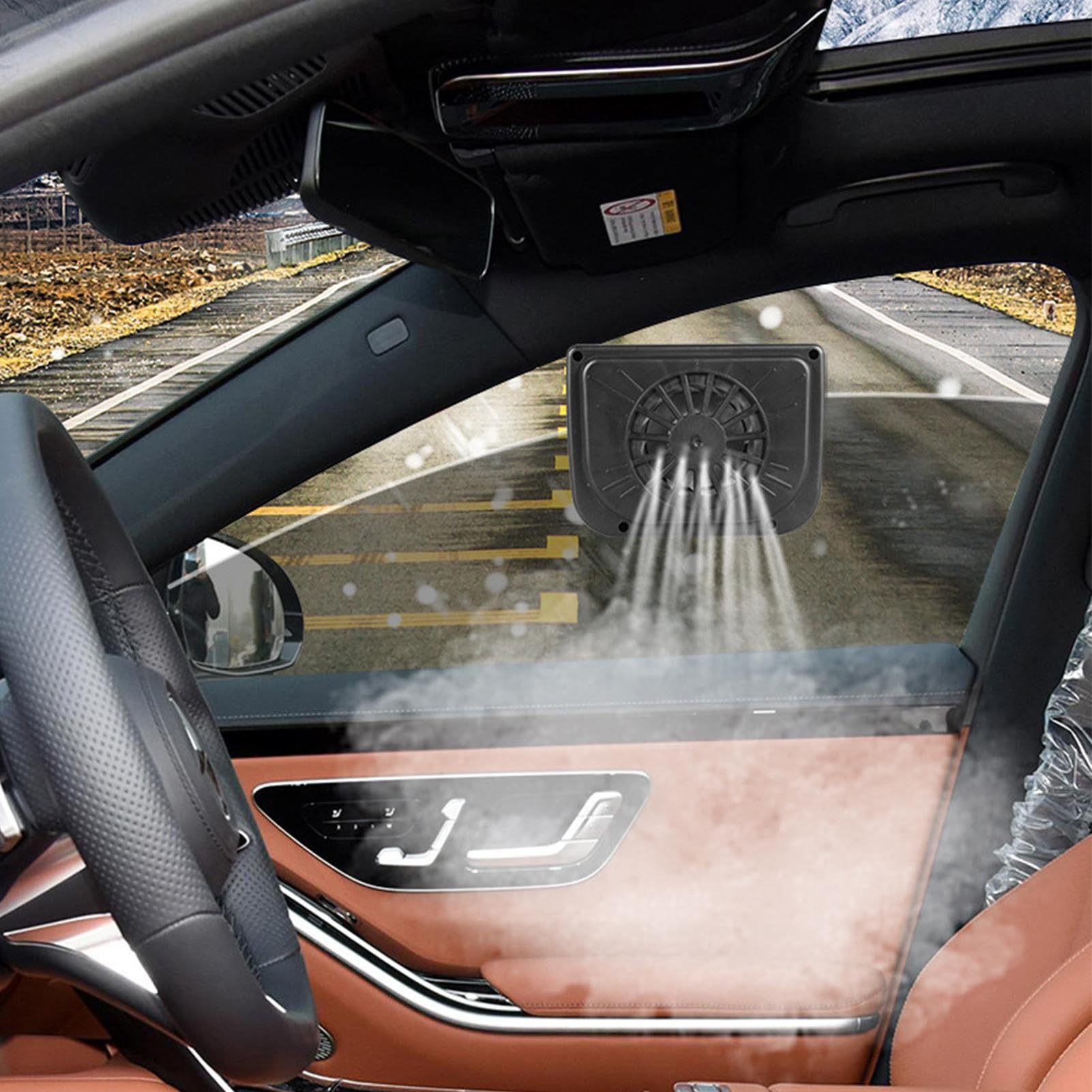 Ventola di raffreddamento auto multiuso - ventola solare | Ventola di sfiato finestre di auto con durata, ventola del finestrino con ventola solare, ventola sfiato finestre auto a rotazione rapida con