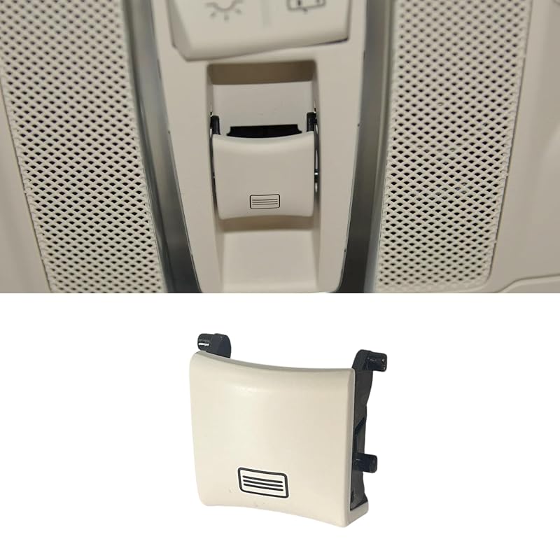 Botão do interruptor do teto solar Y-QIPED para Mercedes-Benz W166, X166, W292 e W463 – Branco creme