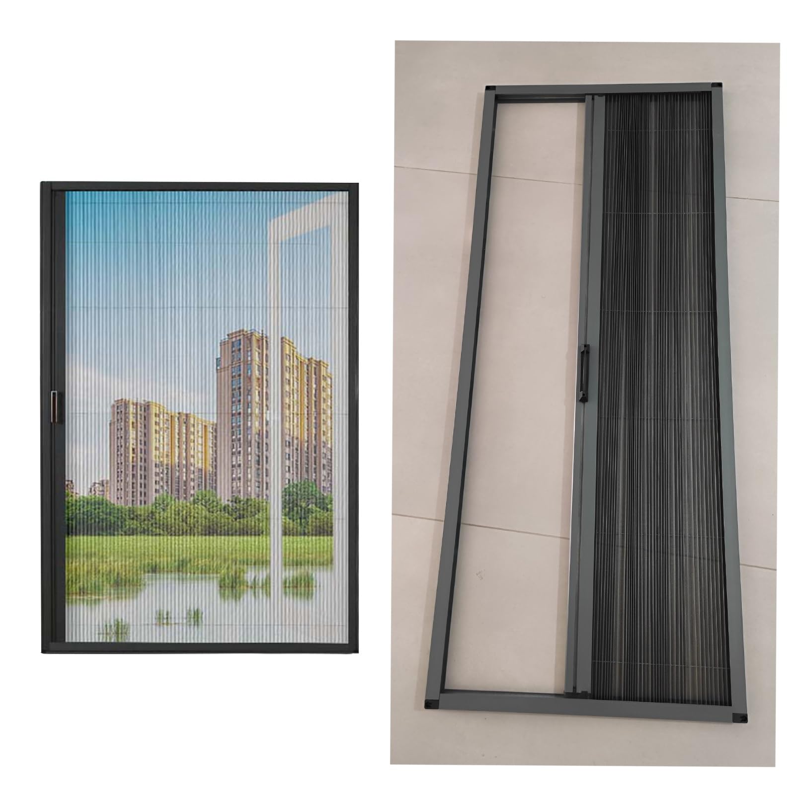 Moustiquaire coulissante horizontale pour ventiler la maison sans insectes
