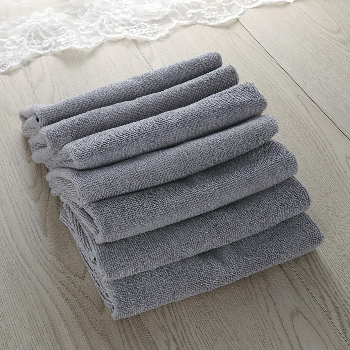 Mikrofaser Autowaschhandtuch Saugfähig 7 Stück Fusselfrei 40x40cm für Auto und LKW Reinigung Polieren und Trocknen