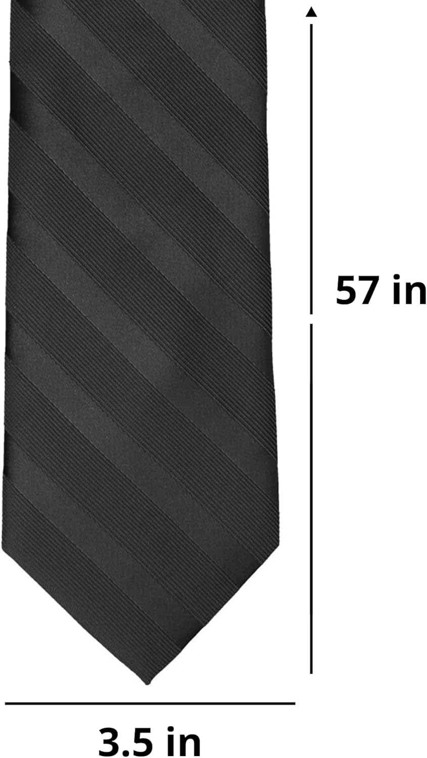 tiemart Men's Striped Tie Standard Length - Image 8