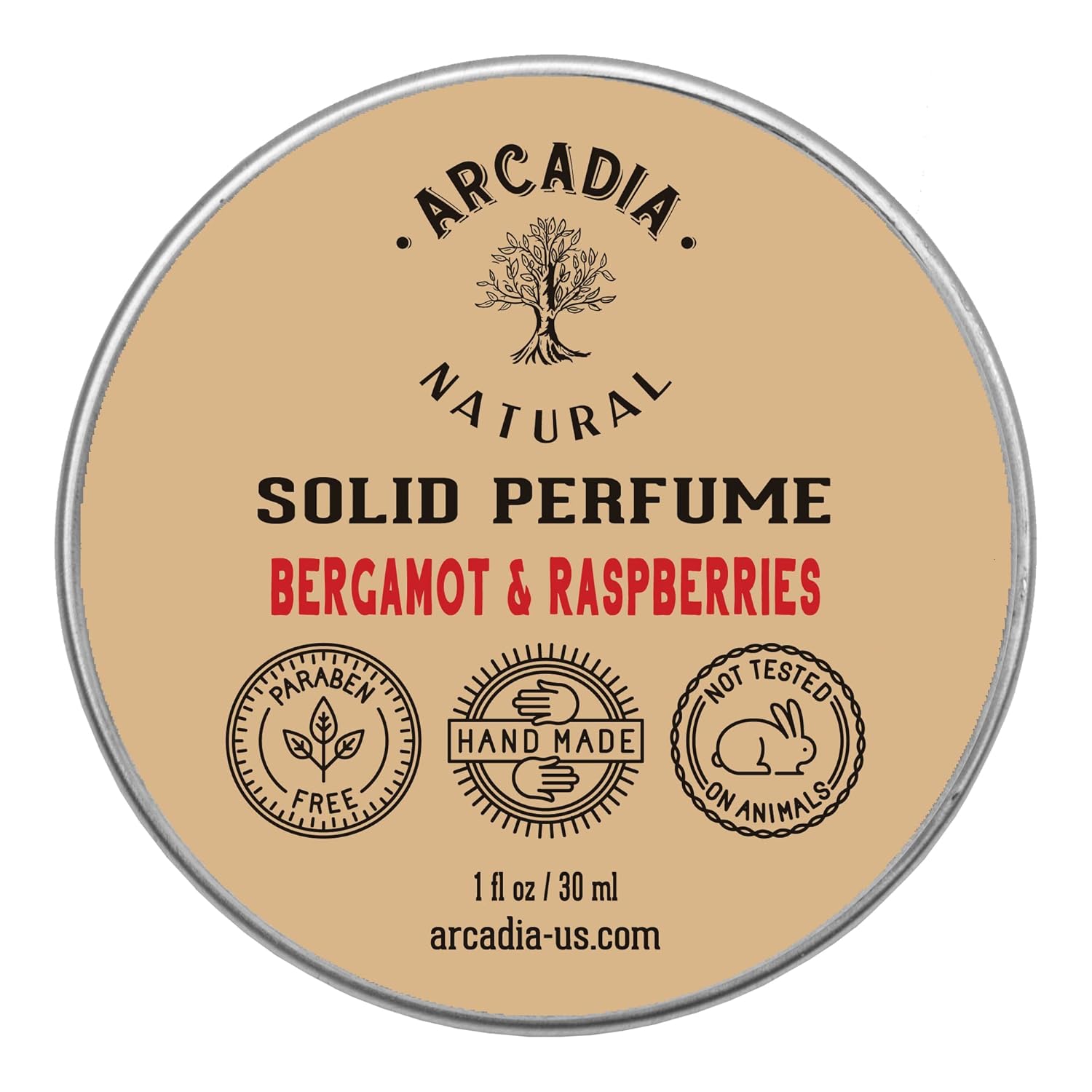Bergamot and Raspberries – Handcrafted with natural oils and butters, Vegan and alcohol-Free perfume