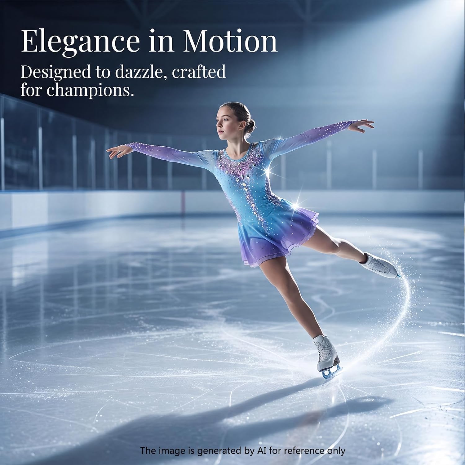 LIUHUO Women Girls Figure Skating Competition Dress