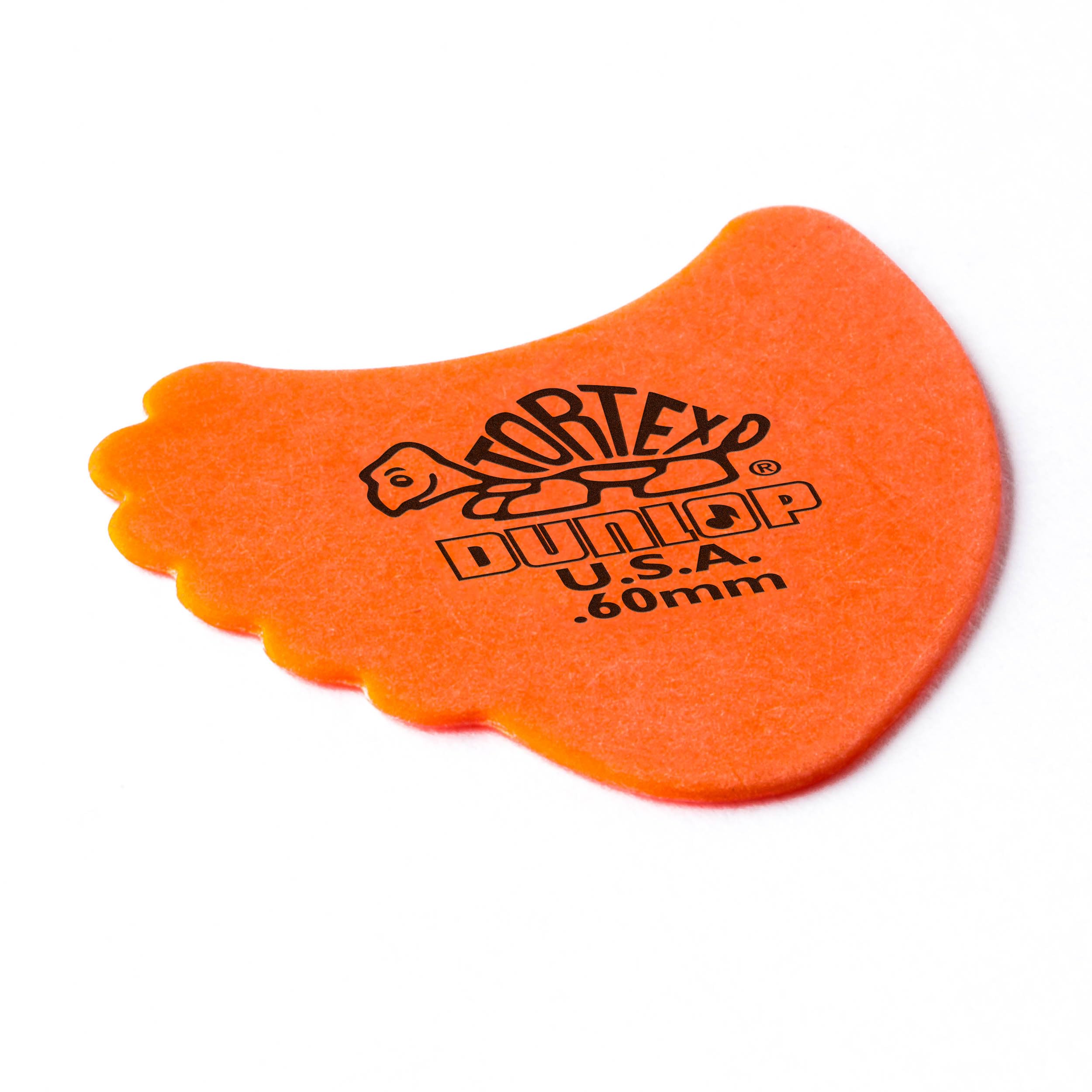 JIM DUNLOP Púas Tortex Fin 0,60mm Saco de 72