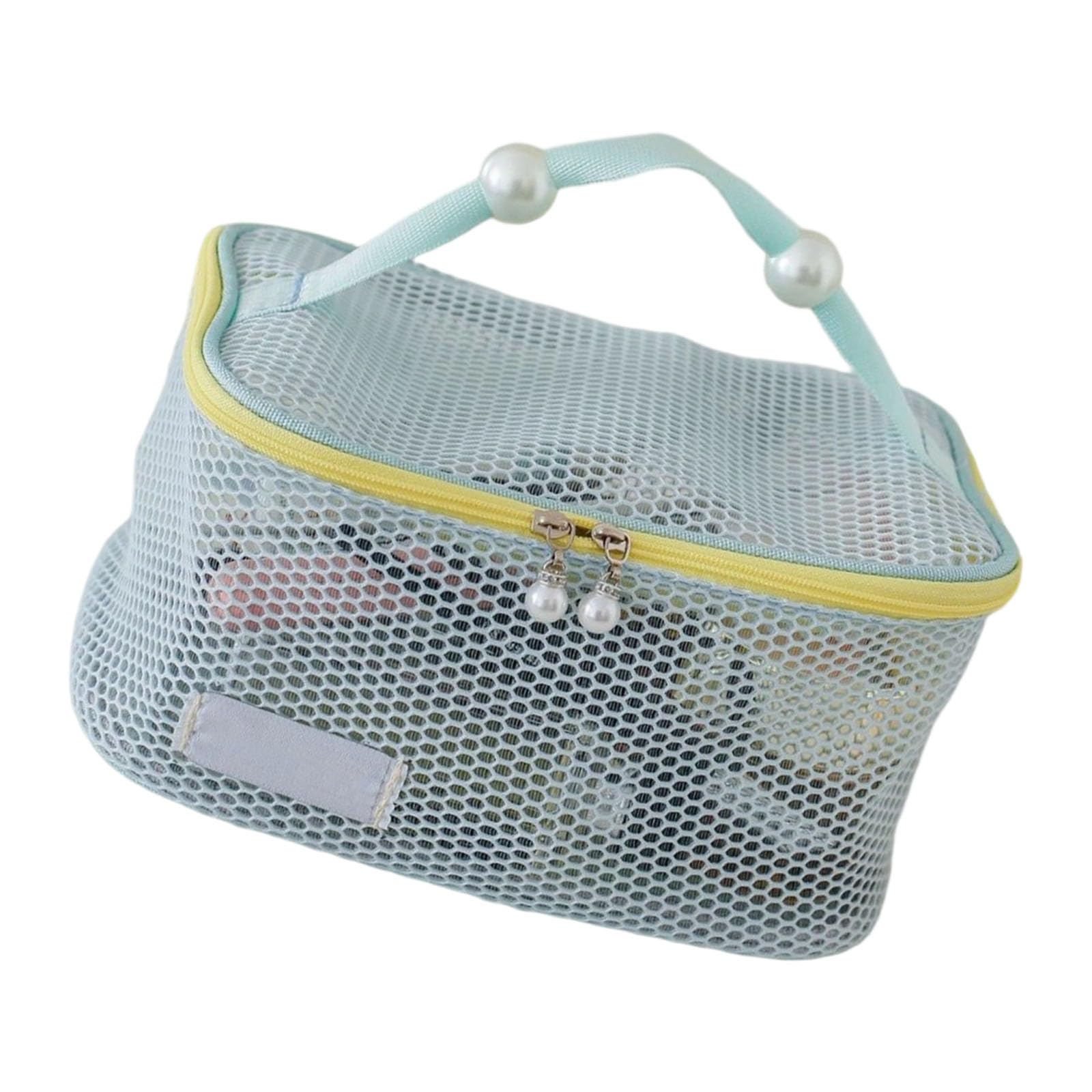 Tsophreniq Spacious Nylon Meshes Makeup Bag Cosmetic Organizers Zippers Closures for Travel Bathroom Storage Cosmetic Bag