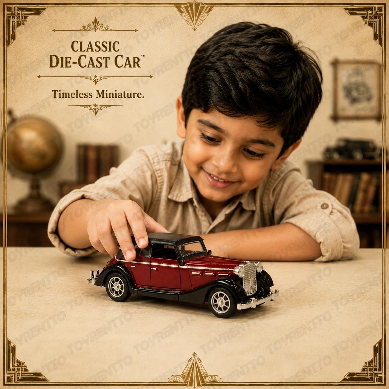 Vintage Die Cast Car Model - Pull Back Action -7