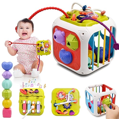 AiTuiTui Jouet Bebe 2 an, 7 in 1 Montessori Sensoriel