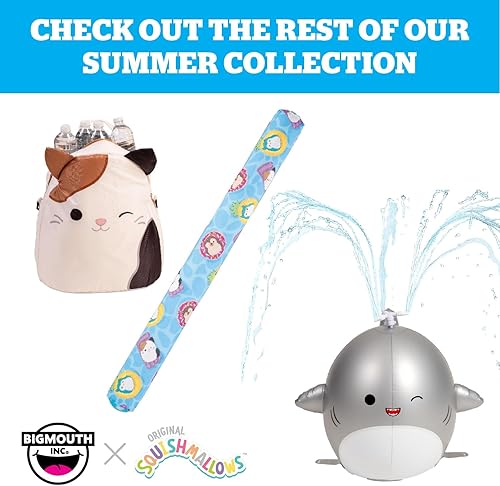 Miniatura 6 de BigMouth X Squishmallows Flotador de piscina, anillo inflable de tubo de natación y juguete de agua inflable, tamaño mediano, 42 pulgadas