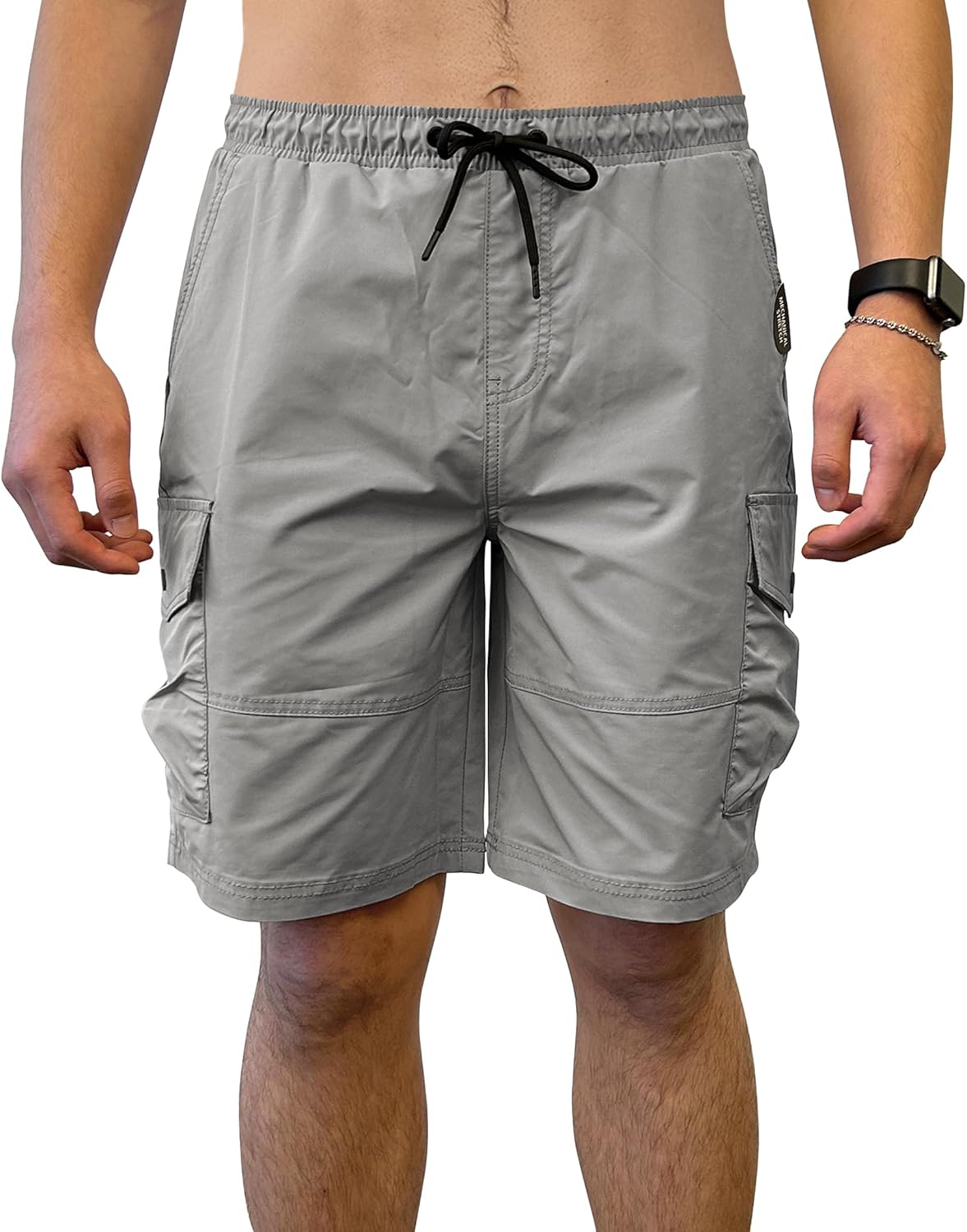 Southpole Mens Tech Woven Nylon Cargo Shorts, Quick Dry, Lightweight, Adjustable Waist - Image 2