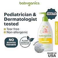 Vista 2 de BabyGanics, Baño de burbujas, Verbena de manzanilla, 9 fl oz (9.0 fl oz)