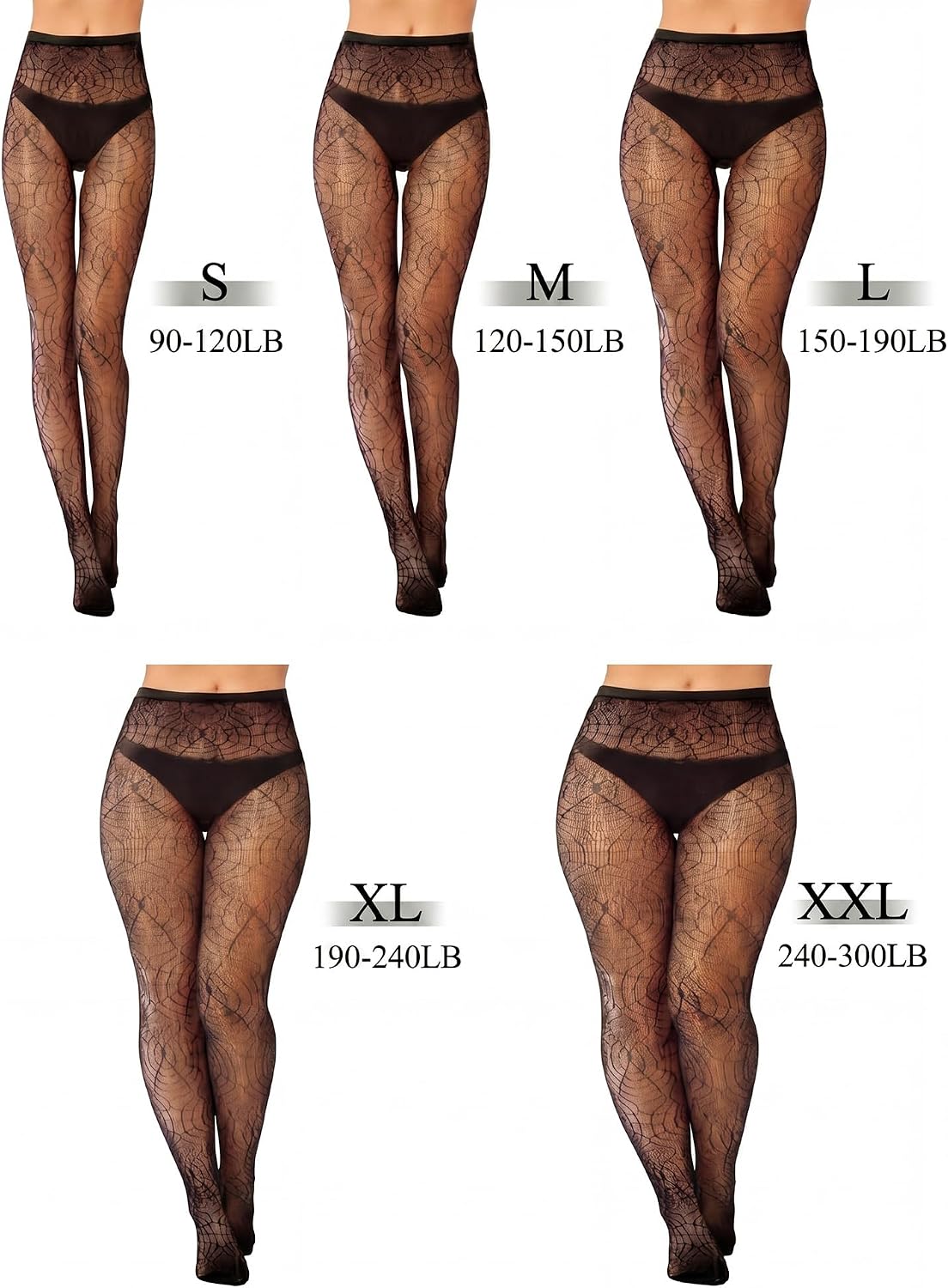 Bencailor Summer Women Fishnet Stocking Tight Spider Web Legging Black Tight Small Hole Pattern High Pantyhose Waist Lace