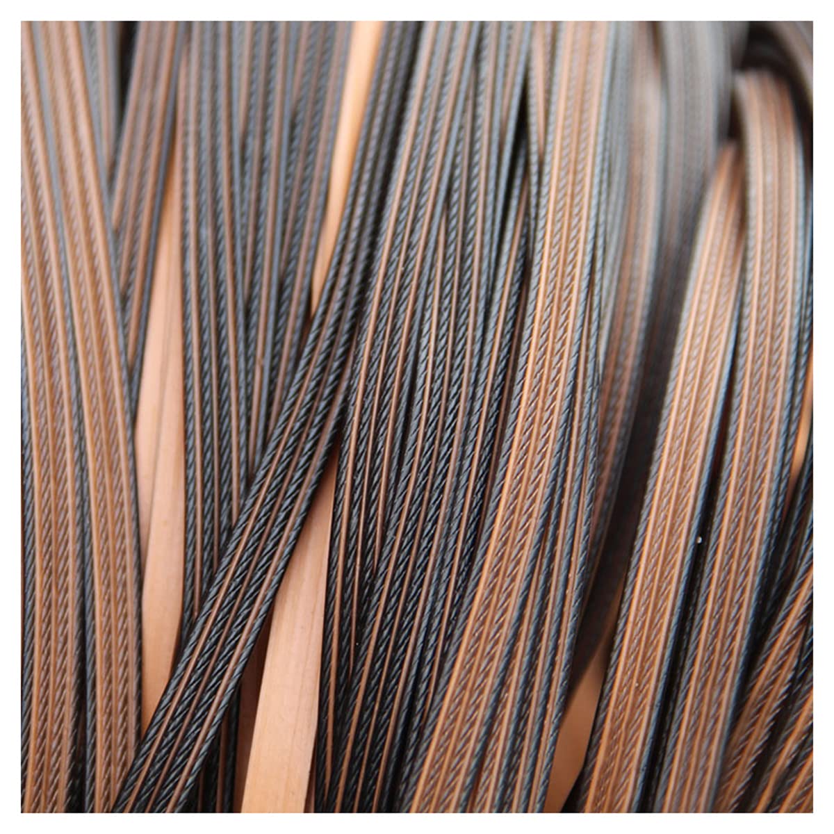 YebiO 8 Mm Syntetyczny Materiał Do Naprawy Wikliny, Tkane Płaskie Rattanowe Meble Do Naprawy Dla Majsterkowiczów, Rękodzieło, Kosz Na Stół/Pattern 12/8Mm*60M/0.3In*196.9Ft
