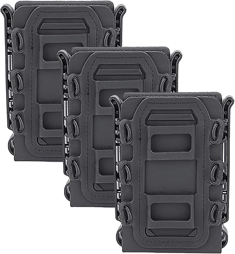 Dekoo Bolsa Mag, 3 bolsas tácticas para revistas, Molle Fastmag Softshell Mag Carrier 5.56/0.300 in Fastmag para Airsoft M4 AR AK
