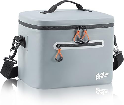 Bolsa térmica de lados suaves, caja de hielo portátil para 71630 latas, impermeable, a prueba de fugas, enfriador aislado para almuerzo, playa,