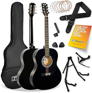 21 Essential Music Equipment Gifts That Will Rock Every Musician’s World! 10 3rd Avenue Full Size 4/4 Acoustic Guitar Pack for Beginners - 6 Months F...