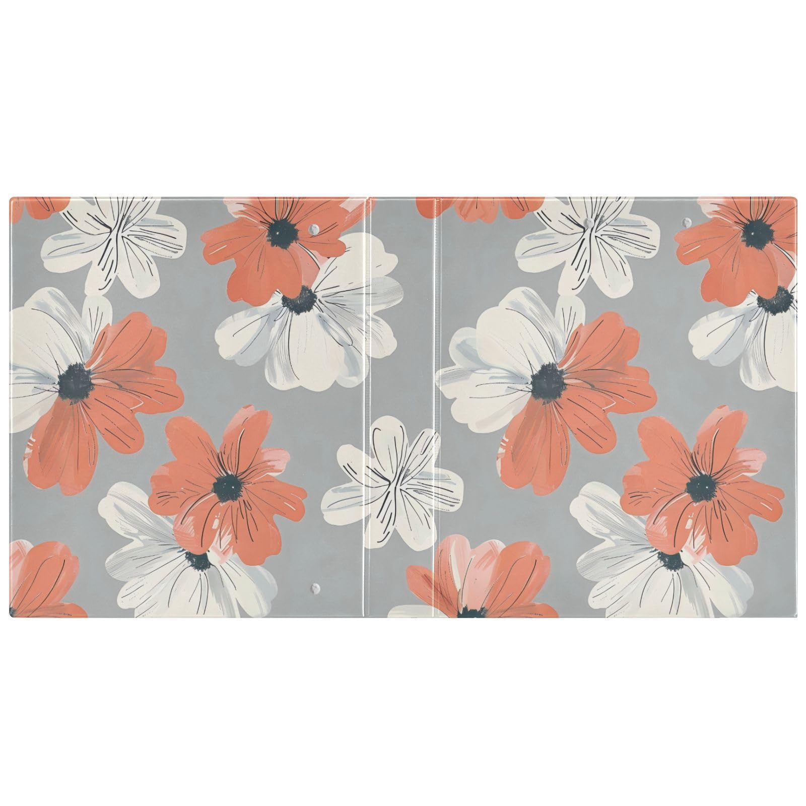 Raccoglitore di materiale scolastico da 1 e mezzo pollice Bohemian Powder-White Daisy