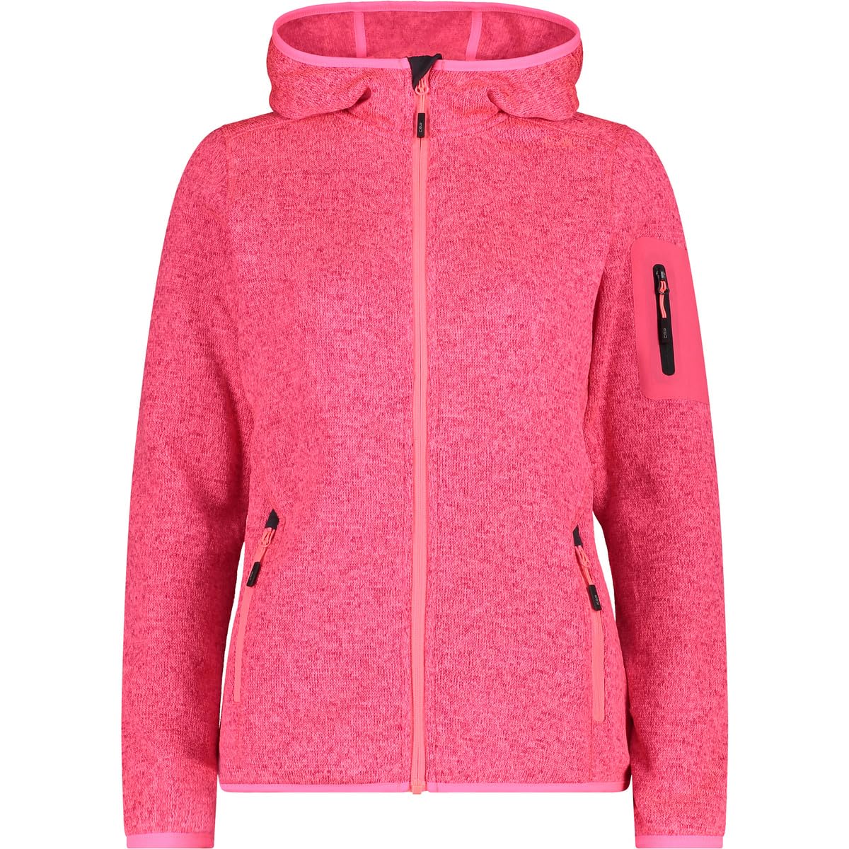 CMP - Woman Jacket Fix Hood, Gloss-Anthracite, S