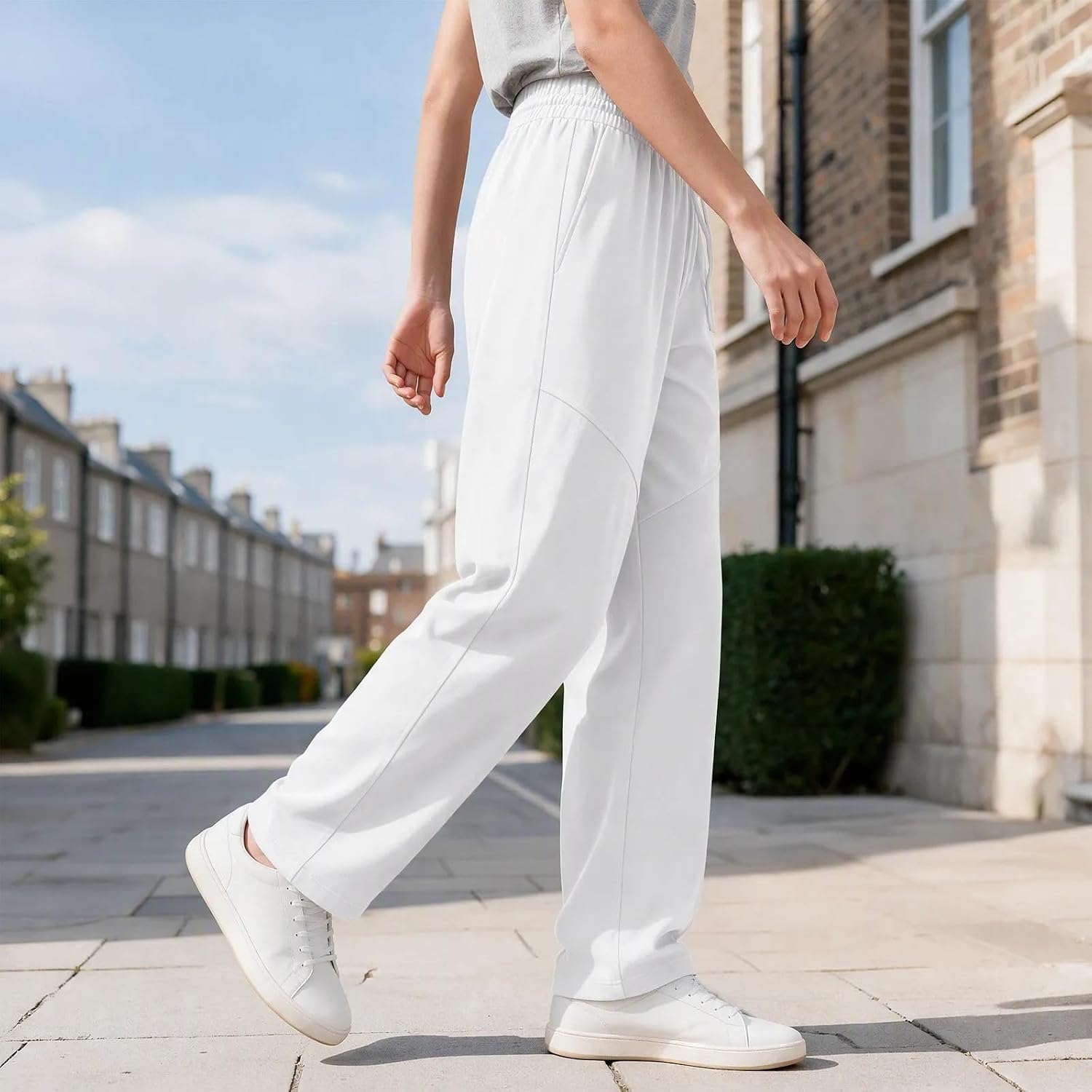 Women's Straight Leg Sweatpants Drawstring Lounge Pants