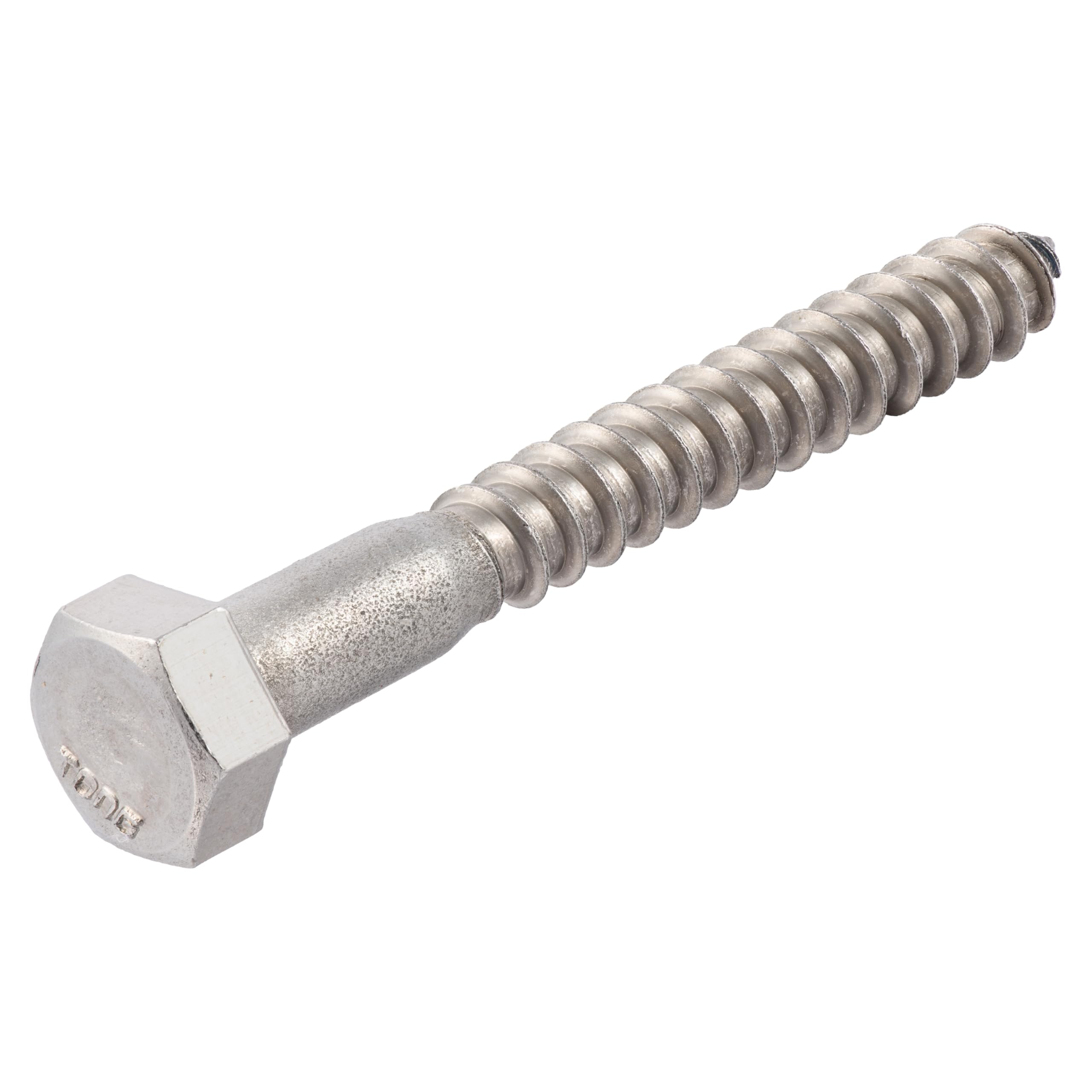 3/8 x 3-1/2 Stainless Lag Bolt (25-Pack) 18-8 Stainless Steel, Heavy Duty Hex Wood Lag Screw, ASME B18.2.1 Commercial/Industrial Grade by Makers Bolt