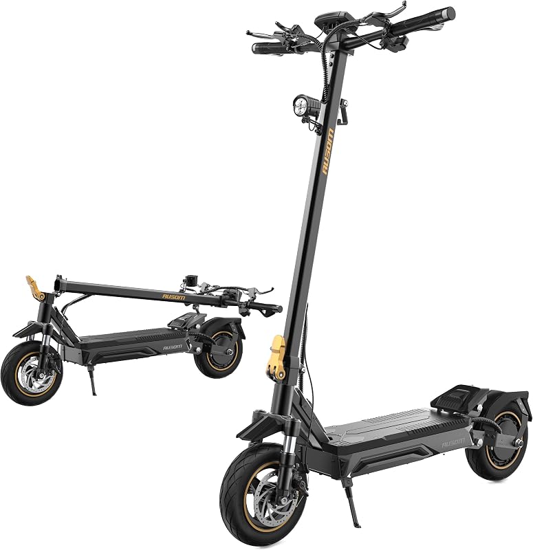Ausom K20 Pro Trottinette Électrique Adulte, 90KM Autonomie, Pliable avec Suspension ShocFree, 10" Pneus trorinette électrique Puissant, 48V Batterie Grande Capacité, Suspension Avant et Arrière