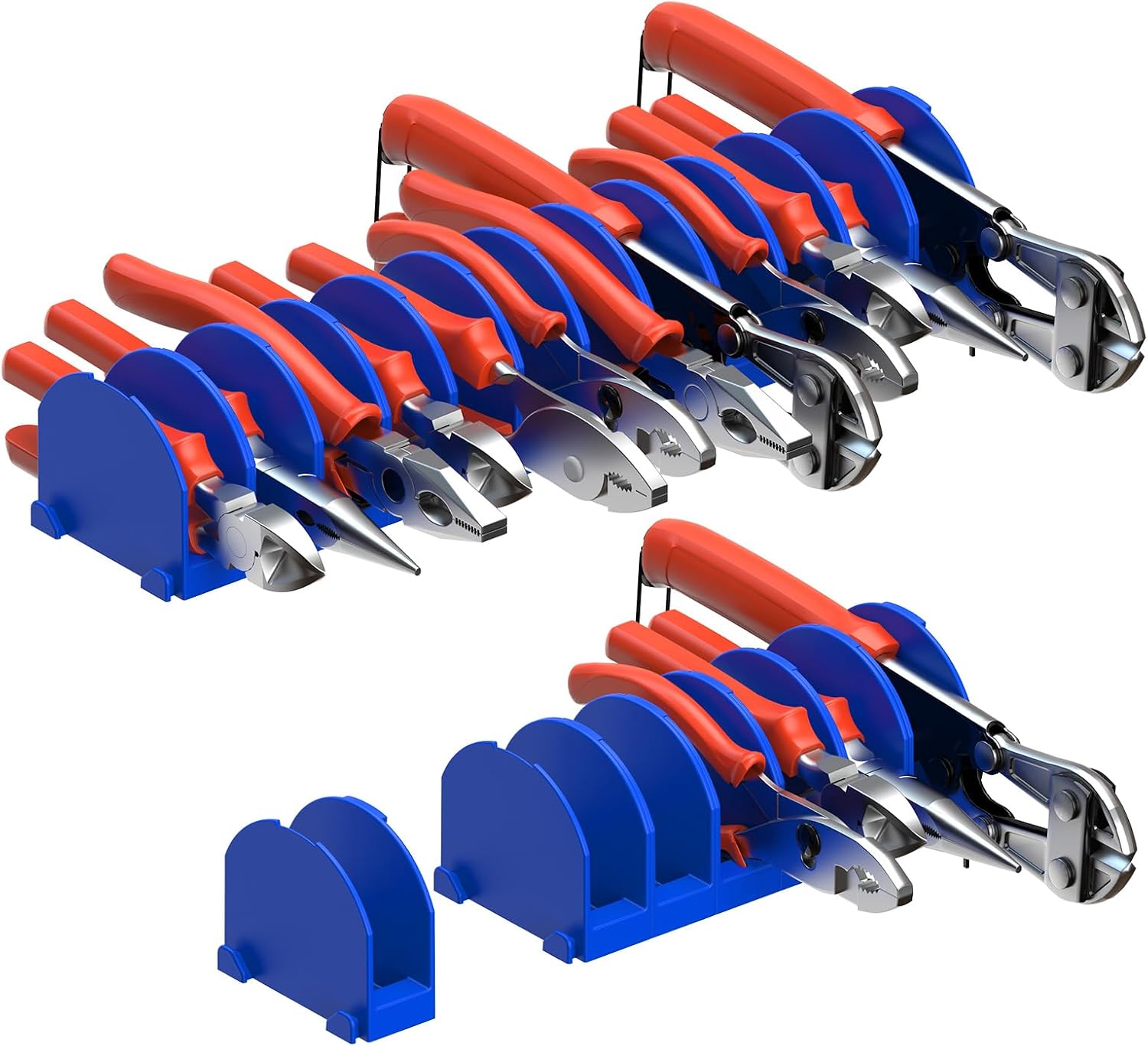 48Pcs Modular Plier Organizer for Tool Box Drawer, Custom Layout, 0.9" Slot