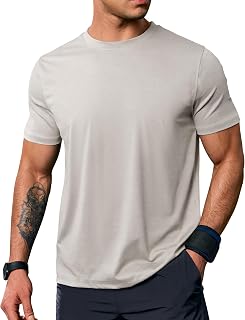 VOGSTART Mens Athletic Tshirt Dry Fit Cooling Lightweight Moisture Wicking Textured Workout T-Shirt (S-XXL)