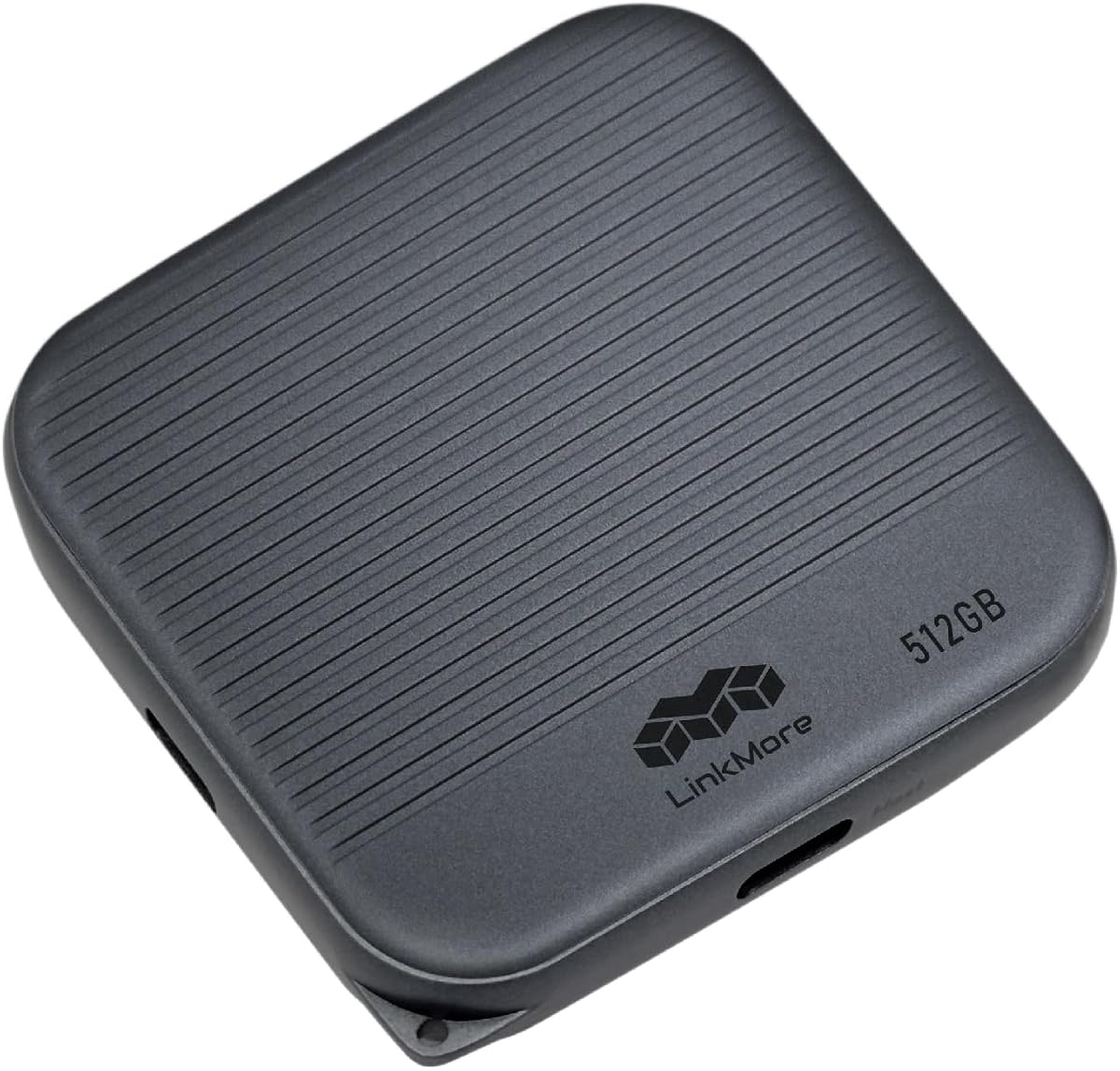 LinkMore SSD portátil de 512 GB SSD de teléfono magnético, doble USB-C 950 MB/s P100 | SSD externo con hasta 950 MB/s de lectura, 900 MB/s de escritura y 280 MB/s de escritura sostenida para grabación 4K ProRes compatible
