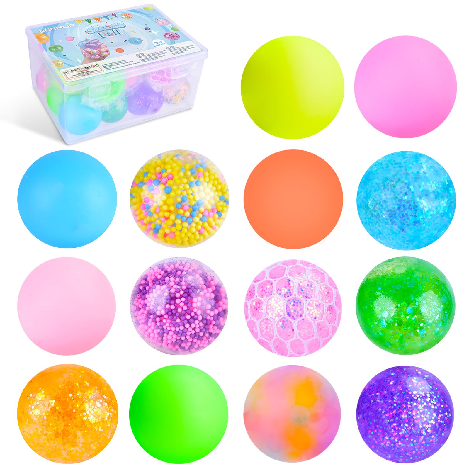 LEEHUR Stress Balls Set 14-Pack