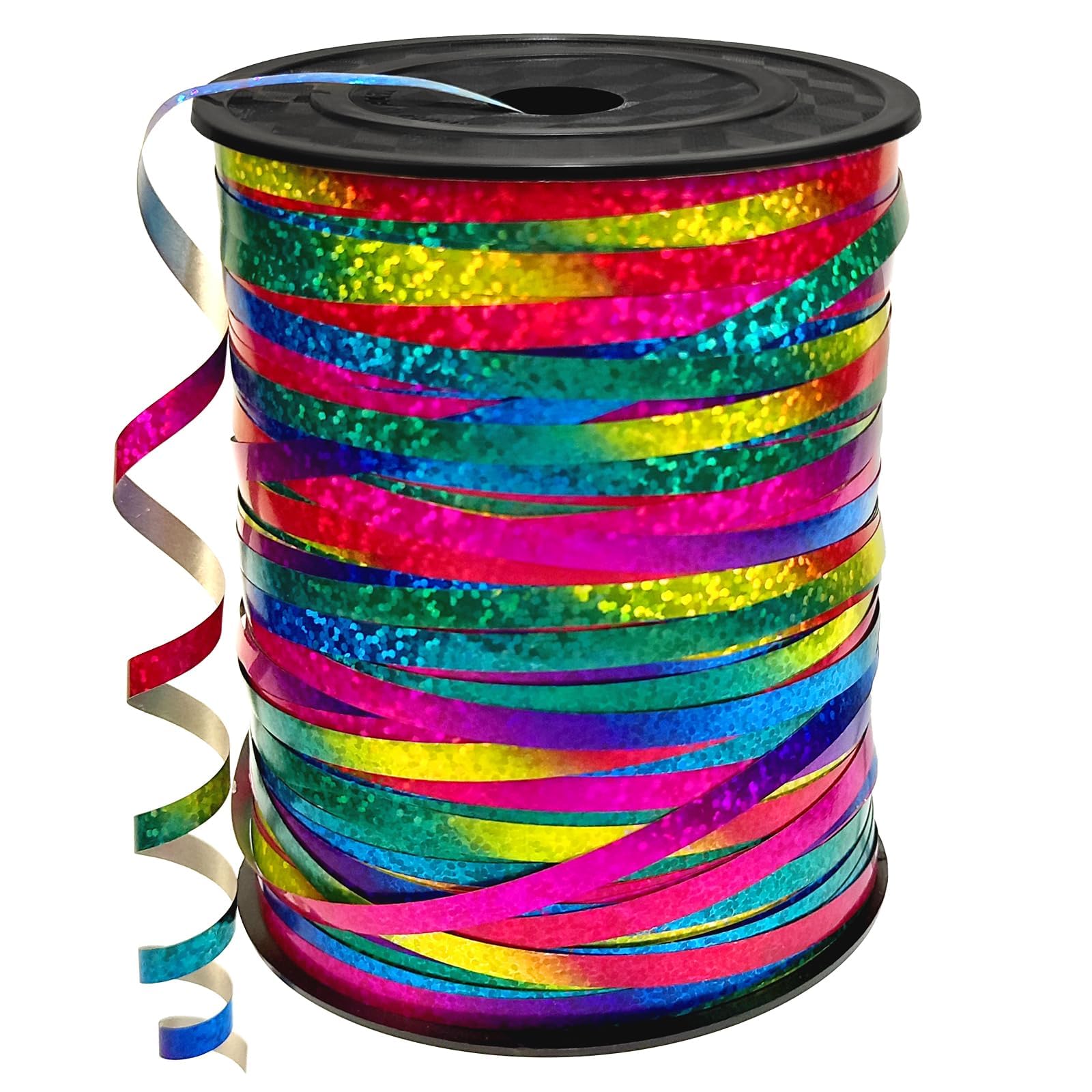 2 Rouleaux Ruban Curling Or Et Argent 5mm - 500 Yards Total (456 M) - Pour Ballons, Emballage Cadeau, Fêtes