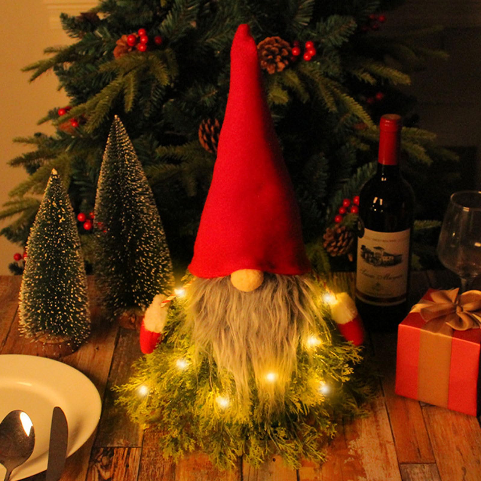 Amazon.co.jp: 顔のないサンタをかぶった帽子をかぶった楽しい LED