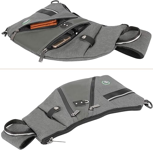 Vista 5 de Bolso bandolera de nailon para hombre y mujer