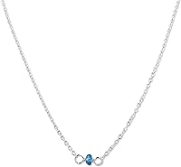 Vista 63 de Gargantilla de piedra natal – Regalo de cumpleaños, regalo para niña, mujer, amiga, hija, esposa, mamá, ella, joyas de piedras preciosas para uso