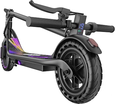Electric Scooter for Adults & Teens, 350W Motor, 19 MPH Top Speed & 15 Miles Range, 8.5" Tires, Lightweight Folding E-Scooter with Dual Brakes, APP