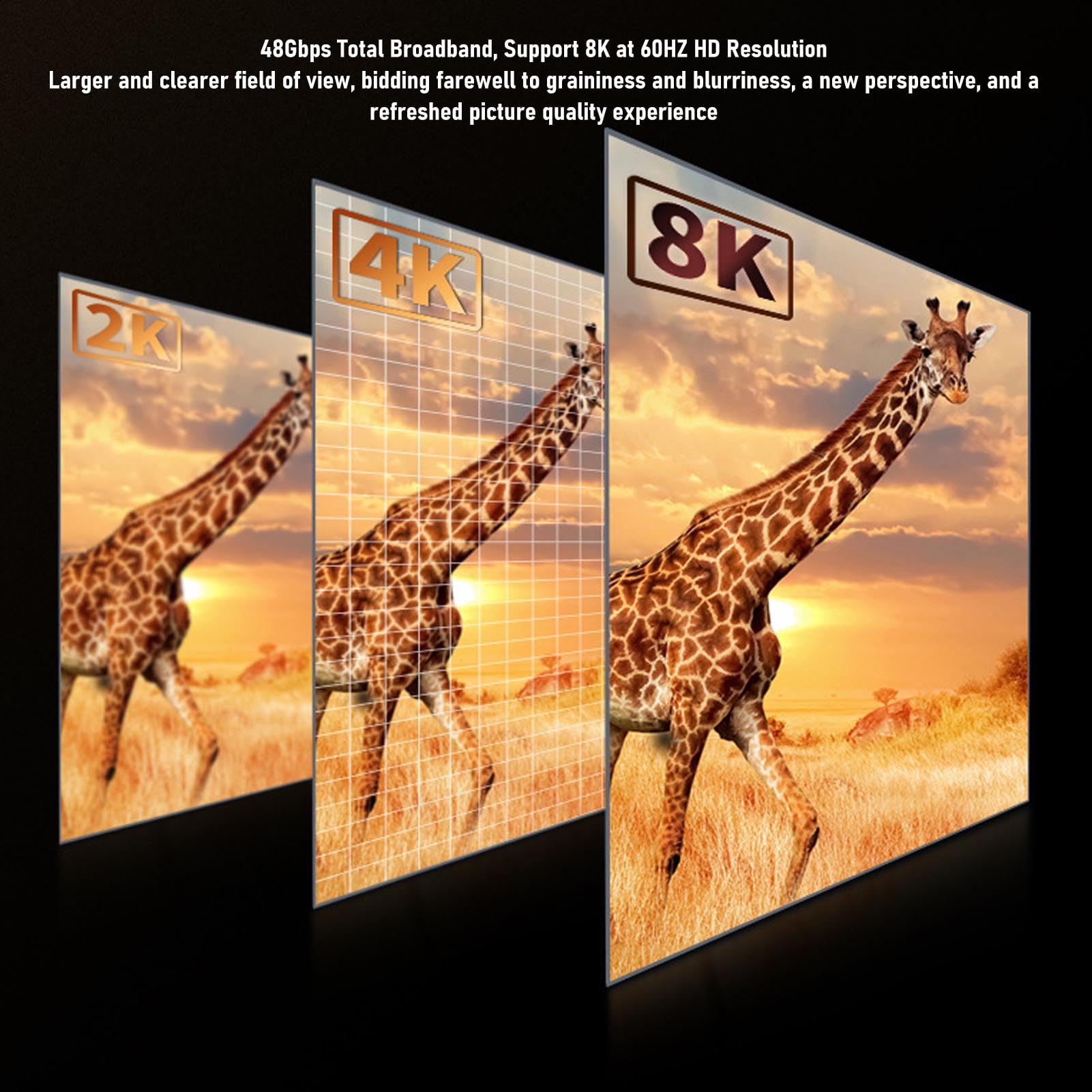 Marhynchus Cavo in Fibra Ottica in Fibra Ottica 8k 10m 48 Gbps Supporto 8K60Hz 4K120Hz HDR EARC HDCP 2.2 per Home Theater TV Monitor