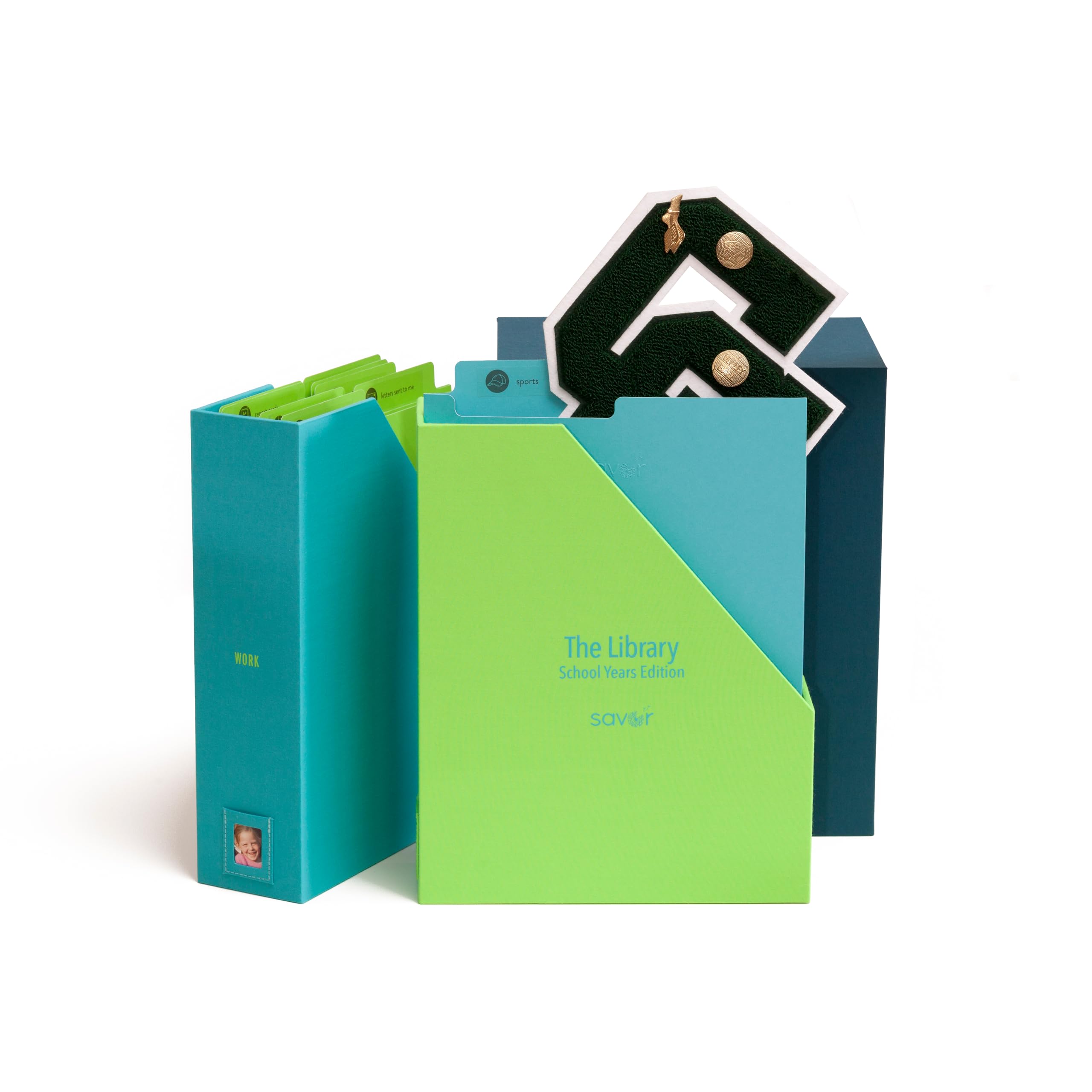 Amazon.com: Savor | Deluxe School Years Keepsake Box | Fabric