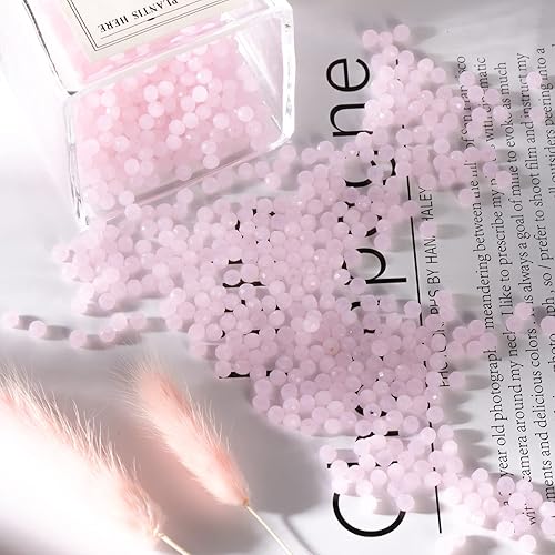 Miniatura 5 de Novborcz Briolette - Cuentas de porcelana de 0.157 in para hacer joyas, 1000 cuentas espaciadoras de cristal para pulseras, accesorios de collar