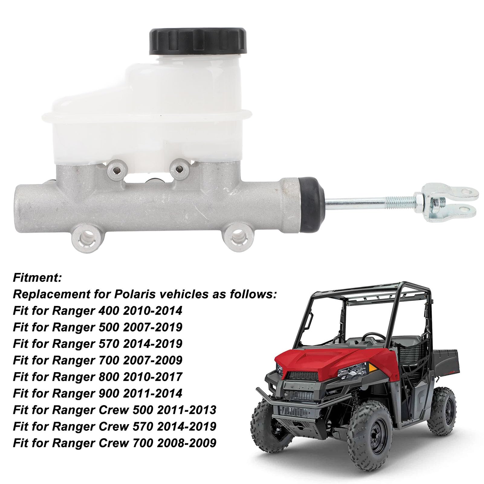 Produktbild von 1 Stück Brems-Tandem-Hauptzylinder 1911515, Hochfester Hydraulischer Hauptbremszylinder, Passend Für Ranger 400 500 570 800 RZR 570 800 900
