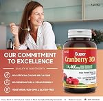 Herba Cranberry Supplement 36x Extract | 28,800mg Per Day | 180 Cranberry Pills for Women and Men | High Potency Formula to Help Prevent Urinary Tract Infection (UTI) | Made in Canada
