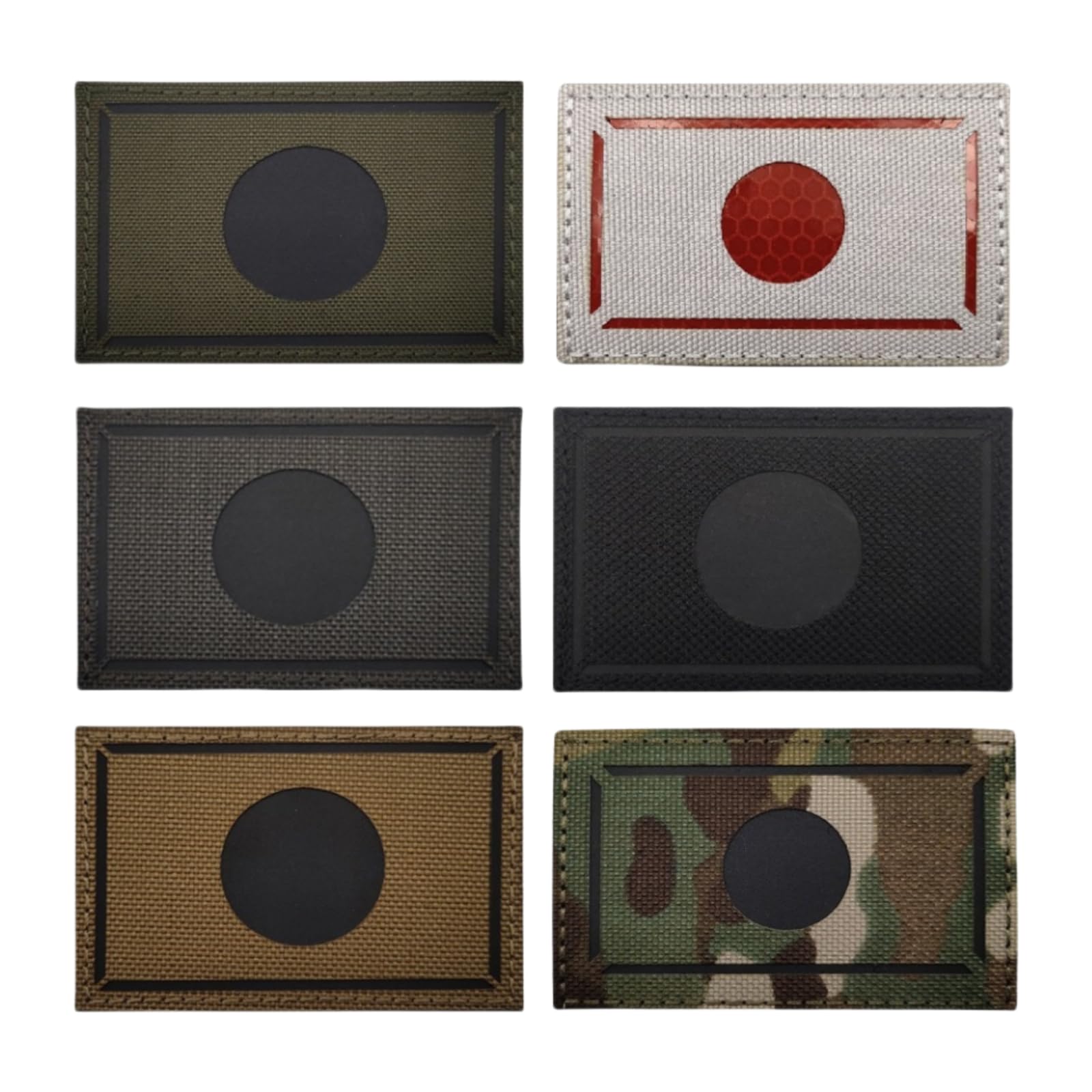 Patch réfléchissant infrarouge drapeau japonais, idéal sur vos gilets tactiques en mission