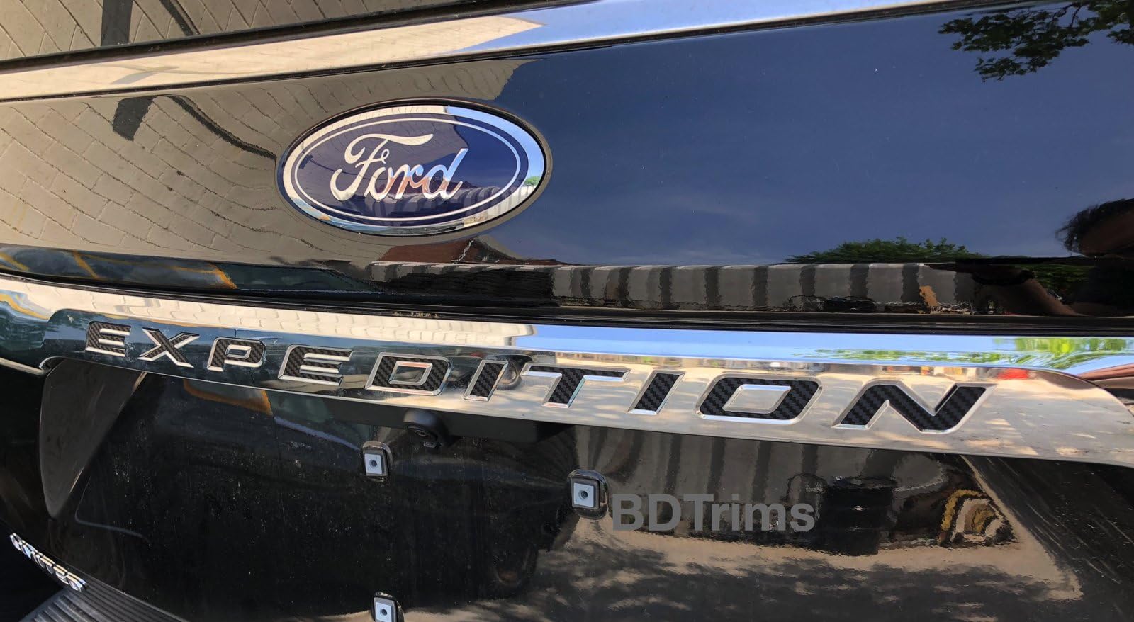 BDTrims Tailgate Raised Letters Compatible with 2018-2020 Expedition Models (Black Carbon Style)