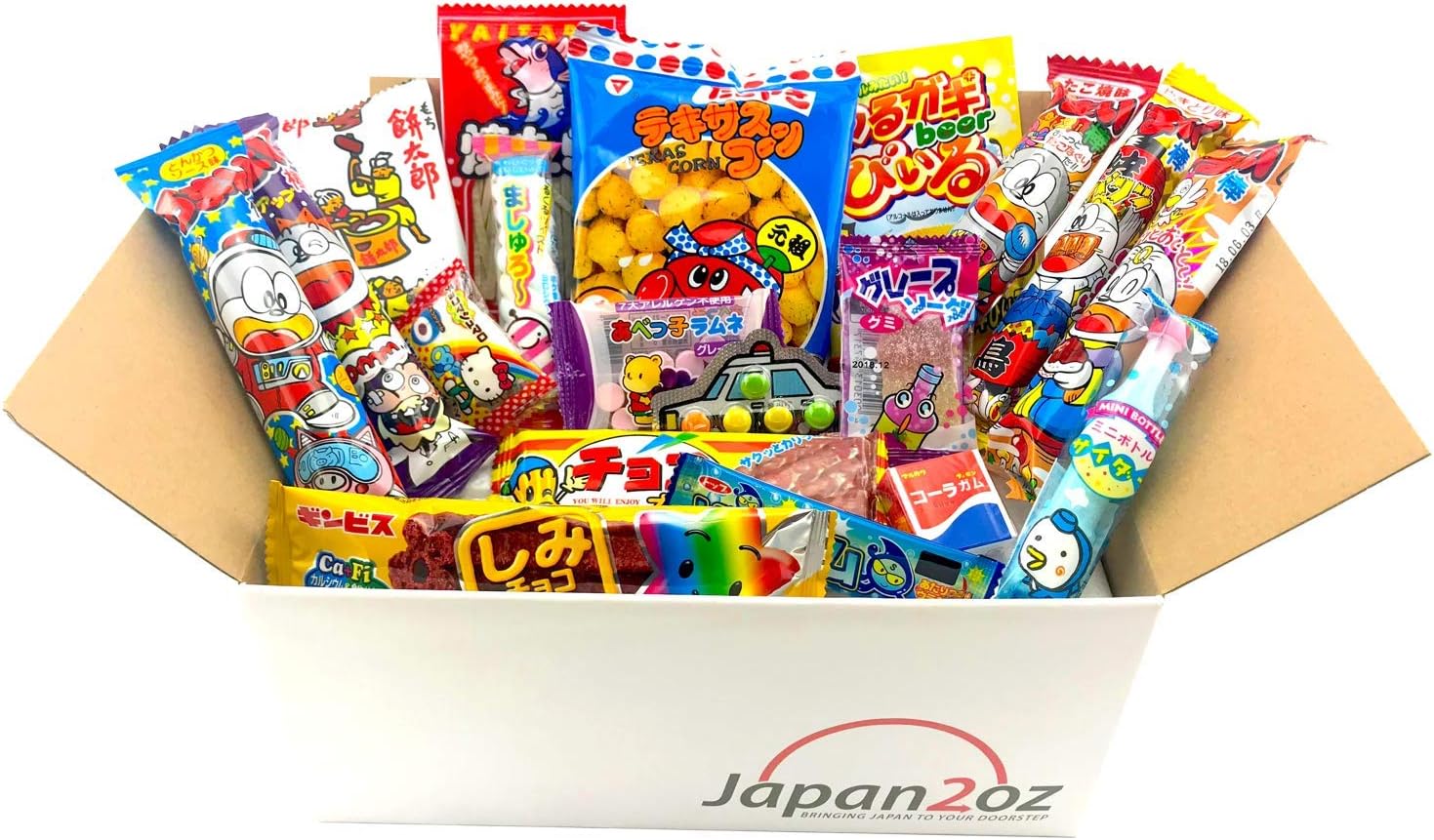 Japanese Candy Box 20 Pieces Dagashi, Candy, Snacks, Gum.